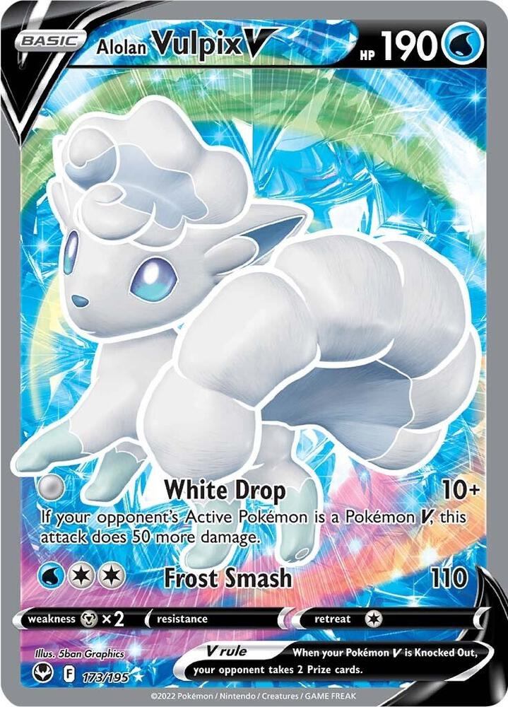 Alolan Vulpix V (Full Art) 173/195