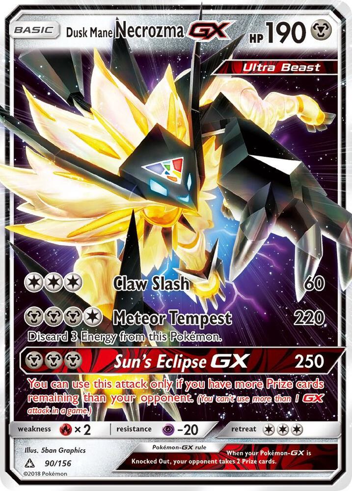 Dusk Mane Necrozma GX 90/156