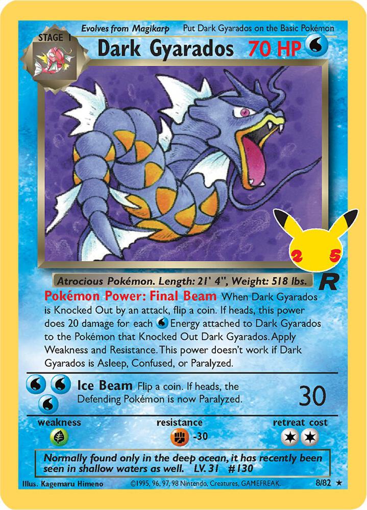 Dark Gyarados 8/82 (Celebrations)