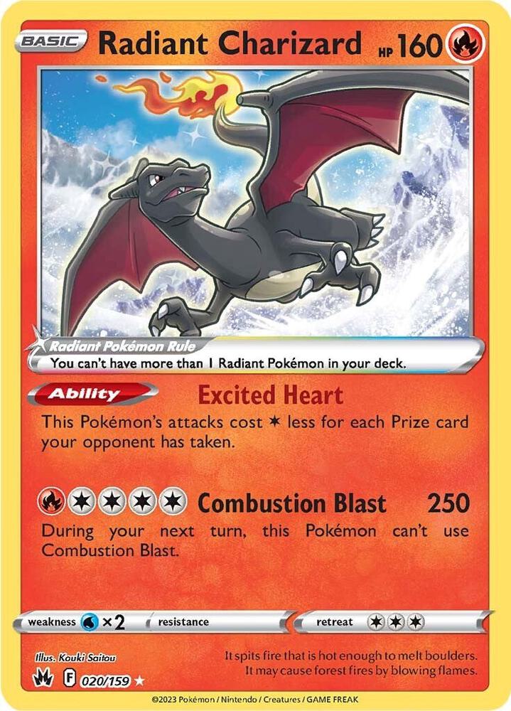 Crown Zenith: Radiant Charizard 020/159
