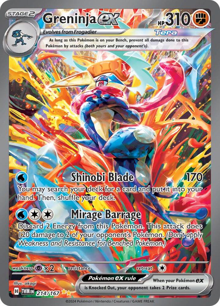 Twilight Masquerade: Greninja EX 214/167