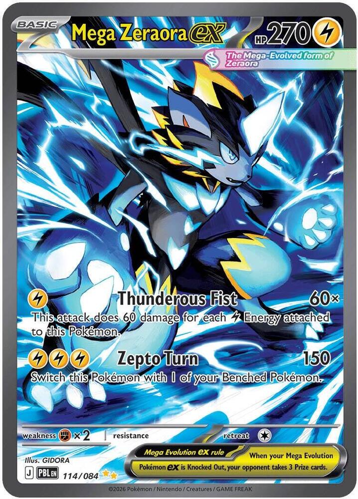 Mega Zeraora ex 114/084